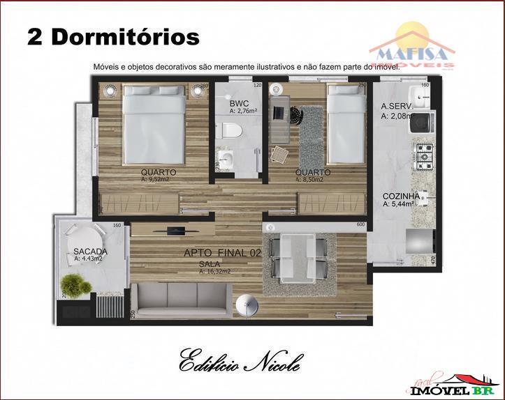 Foto principal: Apartamento de 2 quartos