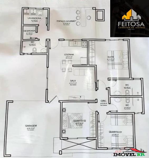 Casa em fase de obra, localizada no Bairro Cidade Nova. — foto 2